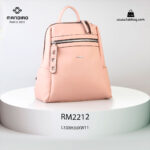 کوله پشتی زنانه کد RM-2212 برند ماندیرو رنگ صورتی از جلو ( mandiro RM-2212 )