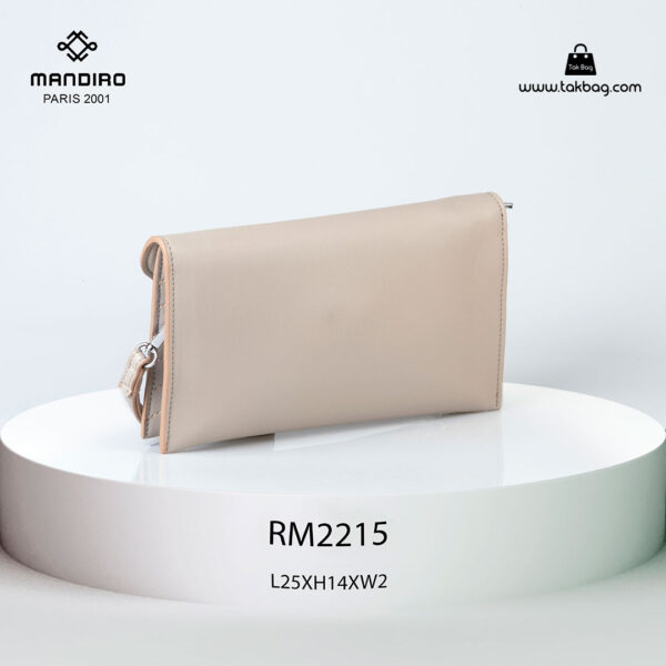 کیف رودوشی زنانه کد RM-2215 برند ماندیرو رنگ کافی از عقب ( mandiro RM-2215 )