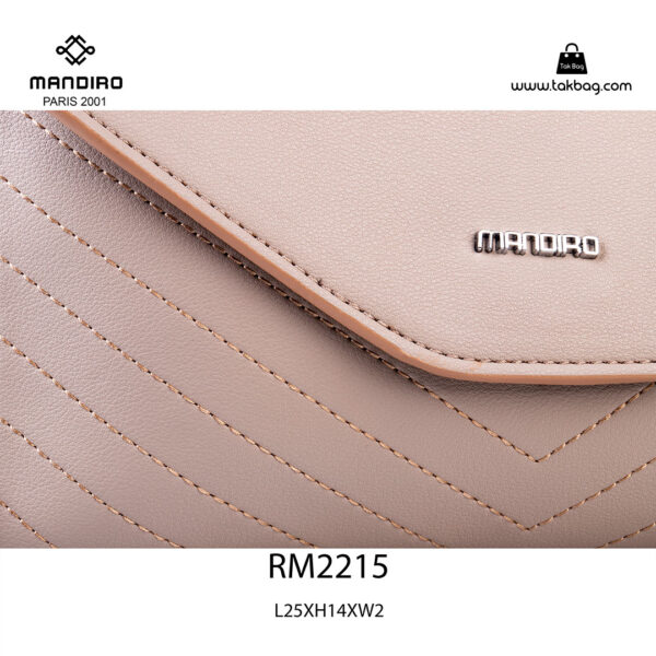 کیف رودوشی زنانه کد RM-2215 برند ماندیرو رنگ کافی از نزدیک ( mandiro RM-2215 )
