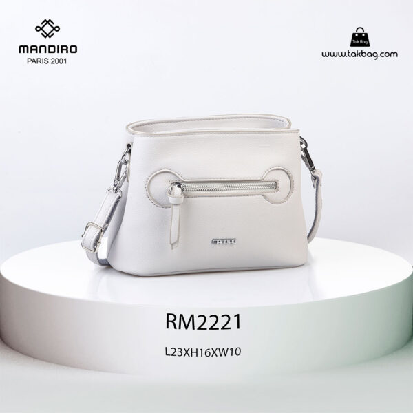 کیف رودوشی زنانه کد RM-2221 برند ماندیرو رنگ طوسی از جلو ( mandiro RM-2221 )