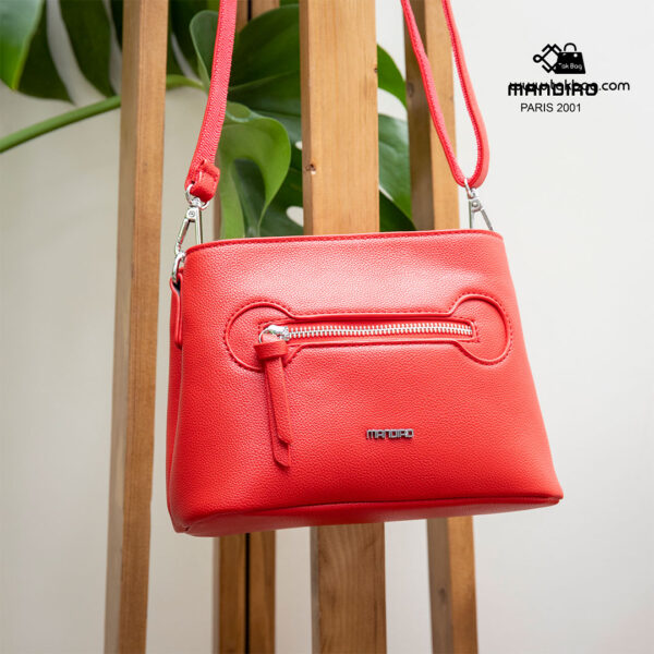کیف رودوشی زنانه کد RM-2221 برند ماندیرو رنگ قرمز فانتزی ( mandiro RM-2221 )