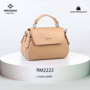 کیف رودوشی زنانه کد RM-2222 برند ماندیرو رنگ کافی از جلو ( mandiro RM-2222 )