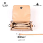 کیف رودوشی زنانه کد RM-2222 برند ماندیرو رنگ کافی از بالا ( mandiro RM-2222 )