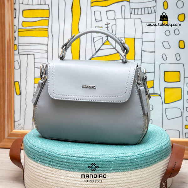 کیف رودوشی زنانه کد RM-2222 برند ماندیرو رنگ طوسی از فانتزی ( mandiro RM-2222 )
