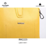 کیف رودوشی زنانه کد RM-2223 برند ماندیرو رنگ خردلی از نزدیک( mandiro RM-2223 )