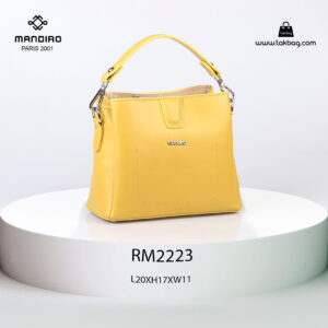 کیف رودوشی زنانه کد RM-2223 برند ماندیرو رنگ خردلی از جلو ( mandiro RM-2223 )