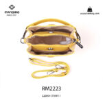 کیف رودوشی زنانه کد RM-2223 برند ماندیرو رنگ خردلی از بالا ( mandiro RM-2223 )