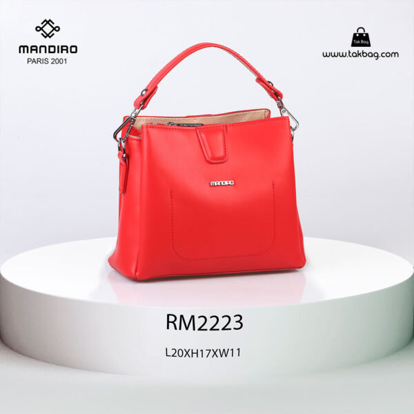 کیف رودوشی زنانه کد RM-2223 برند ماندیرو رنگ قرمز از جلو ( mandiro RM-2223 )