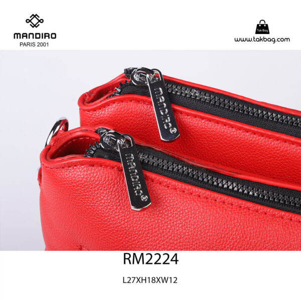 کیف رودوشی زنانه کد RM-2224 برند ماندیرو رنگ قرمز از نزدیک ( mandiro RM-2224 )