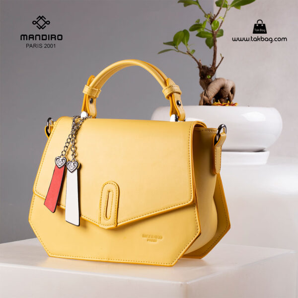 کیف رودوشی زنانه کد RM-2227 برند ماندیرو رنگ زرد فانتزی ( mandiro RM-2227 )