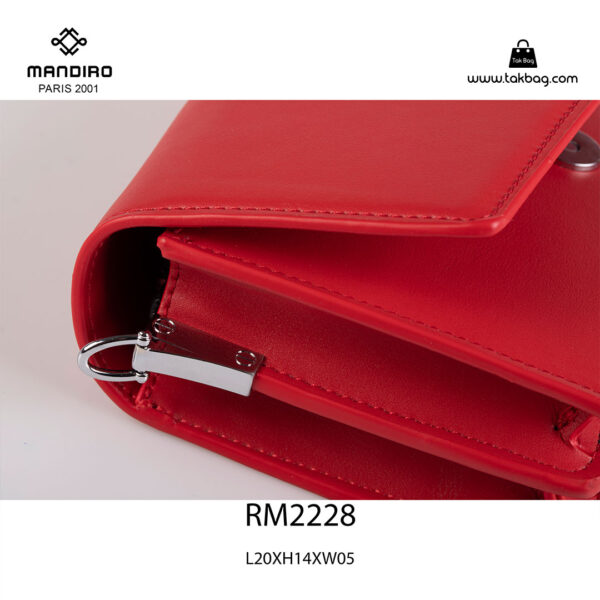 کیف رودوشی زنانه کد RM-2228 برند ماندیرو رنگ قرمز از نزدیک ( mandiro RM-2228 )