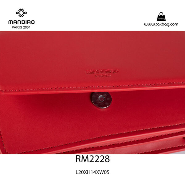 کیف رودوشی زنانه کد RM-2228 برند ماندیرو رنگ قرمز از نزدیک ( mandiro RM-2228 )