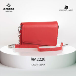 کیف رودوشی زنانه کد RM-2228 برند ماندیرو رنگ قرمز از جلو ( mandiro RM-2228 )