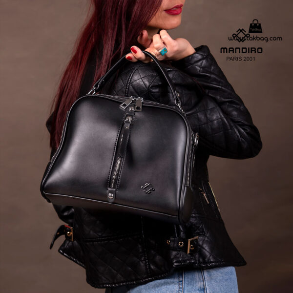 کیف رودوشی زنانه کد RM-2225 برند ماندیرو رنگ مشکی با مدل ( mandiro RM-2225 )