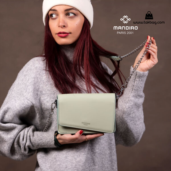 کیف رودوشی زنانه کد RM-2228 برند ماندیرو رنگ سبز با مدل ( mandiro RM-2228 )