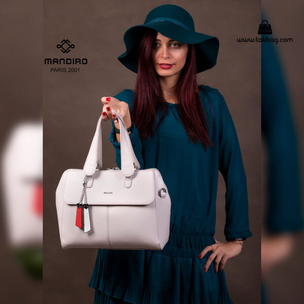 کیف دستی زنانه کد RM-2229 برند ماندیرو رنگ طوسی با مدل ( mandiro RM-2229 )