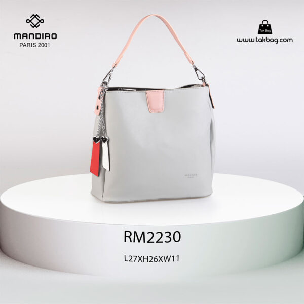 کیف دستی زنانه کد RM-2230 برند ماندیرو رنگ سبز از جلو ( mandiro RM-2230 )