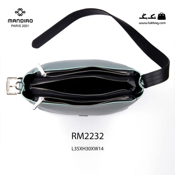 کیف دستی زنانه کد RM-2232 برند ماندیرو رنگ آبی از بالا ( mandiro RM-2232 )