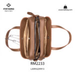 کیف دستی زنانه کد RM-2233 برند ماندیرو رنگ کافی از بالا ( mandiro RM-2233 )