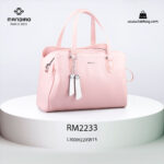 کیف دستی زنانه کد RM-2233 برند ماندیرو رنگ صورتی از جلو ( mandiro RM-2233 )