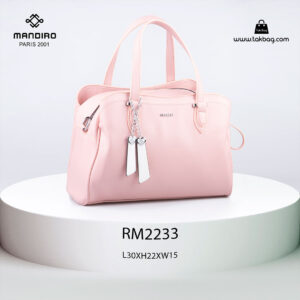 کیف دستی زنانه کد RM-2233 برند ماندیرو رنگ صورتی از جلو ( mandiro RM-2233 )