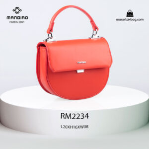 کیف رودوشی زنانه کد RM-2234 برند ماندیرو رنگ قرمز از جلو ( mandiro RM-2234 )
