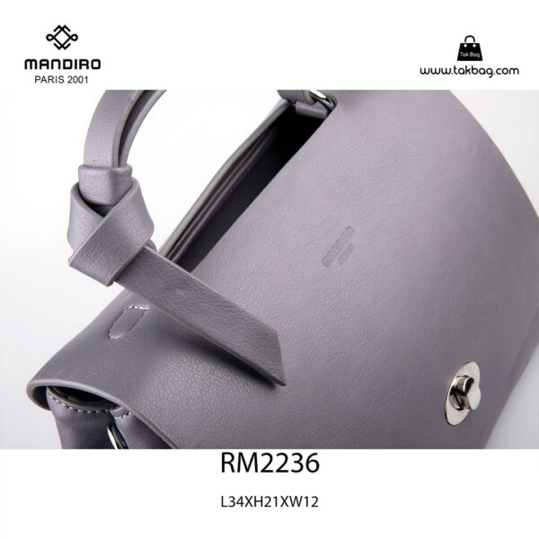 کیف رودوشی زنانه کد RM-2236 برند ماندیرو رنگ طوسی از نزدیک ( mandiro RM-2236 )