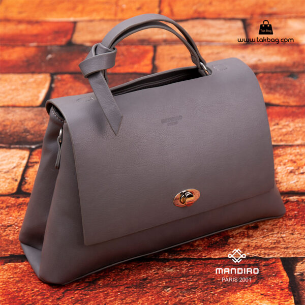 کیف رودوشی زنانه کد RM-2236 برند ماندیرو رنگ طوسی فانتزی ( mandiro RM-2236 )