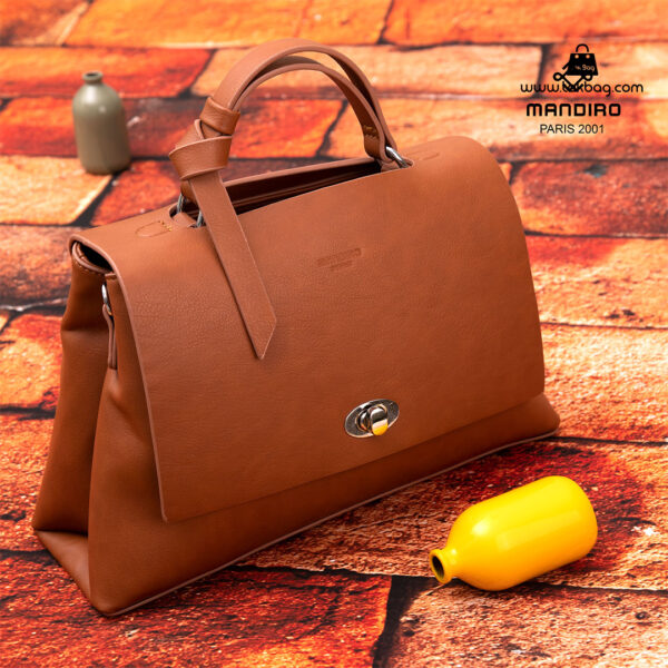 کیف رودوشی زنانه کد RM-2236 برند ماندیرو رنگ قهوه ای فانتزی ( mandiro RM-2236 )