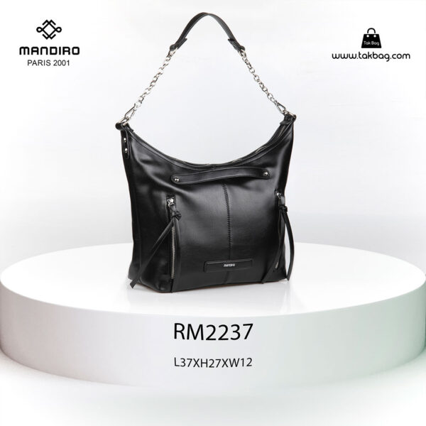 کیف رودوشی زنانه کد RM-2237 برند ماندیرو رنگ مشکی از جلو ( mandiro RM-2237 )