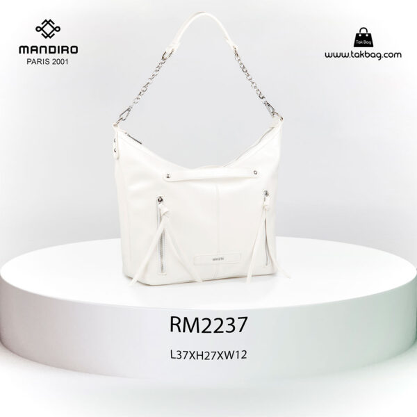 کیف رودوشی زنانه کد RM-2237 برند ماندیرو رنگ سفید از جلو ( mandiro RM-2237 )