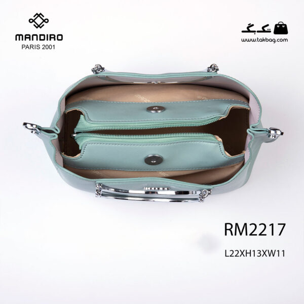 کیف رودوشی زنانه کد RM-2217 برند ماندیرو رنگ سبز از بالا ( mandiro RM-2217 )