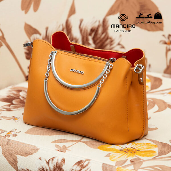 کیف رودوشی زنانه کد RM-2217 برند ماندیرو رنگ نارنجی از جلو ( mandiro RM-2217 )