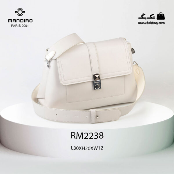 کیف رودوشی زنانه کد RM-2238 برند ماندیرو رنگ طوسی از جلو ( mandiro RM-2238 )