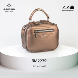 کیف رودوشی زنانه کد RM-2239 برند ماندیرو رنگ قهوه ای از جلو ( mandiro RM-2239 )