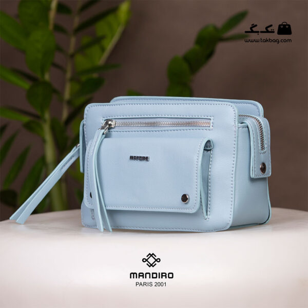 کیف رودوشی زنانه کد RM-2241 برند ماندیرو رنگ آبی از جلو ( mandiro RM-2241 )