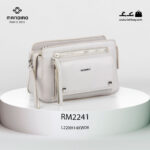 کیف رودوشی زنانه کد RM-2241 برند ماندیرو رنگ طوسی از جلو ( mandiro RM-2241 )