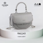 کیف رودوشی زنانه کد RM-2243 برند ماندیرو رنگ طوسی از جلو ( mandiro RM-2243 )
