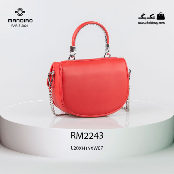 کیف رودوشی زنانه کد RM-2243 برند ماندیرو رنگ قرمز از پشت ( mandiro RM-2243 )