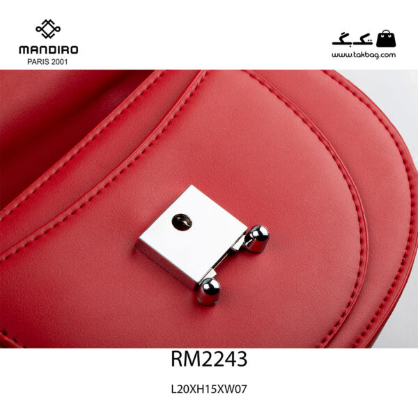 کیف رودوشی زنانه کد RM-2243 برند ماندیرو رنگ قرمز از جلو ( mandiro RM-2243 )