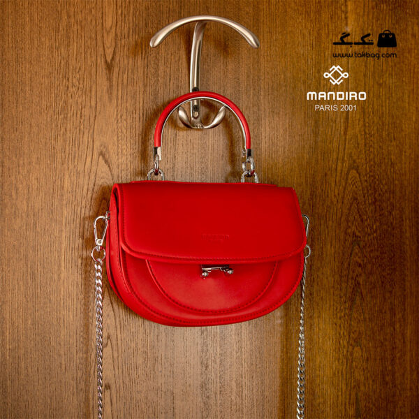 کیف رودوشی زنانه کد RM-2243 برند ماندیرو رنگ قرمز از جلو ( mandiro RM-2243 )