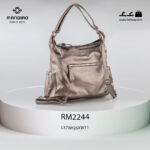 کیف رودوشی زنانه کد RM-2244 برند ماندیرو رنگ بژ از عقب ( mandiro RM-2244 )
