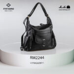 کیف رودوشی زنانه کد RM-2244 برند ماندیرو رنگ مشکی از جلو ( mandiro RM-2244 )