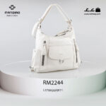 کیف رودوشی زنانه کد RM-2244 برند ماندیرو رنگ سفید از جلو ( mandiro RM-2244 )