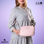 کیف رودوشی زنانه کد TB-6205 برند برنوتی رنگ صورتی با مدل ( Bernotti tb-6205 )
