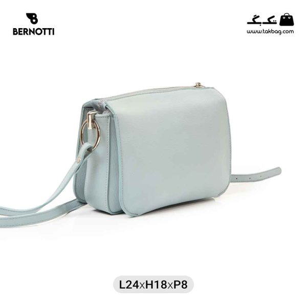 کیف رودوشی زنانه کد TB-6230 برند برنوتی رنگ آبی از پشت( Bernotti tb-6230 )