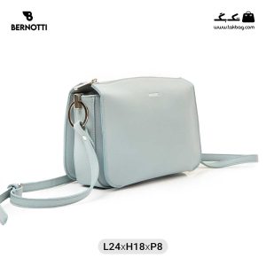 کیف رودوشی زنانه کد TB-6230 برند برنوتی رنگ آبی از جلو( Bernotti tb-6230 )