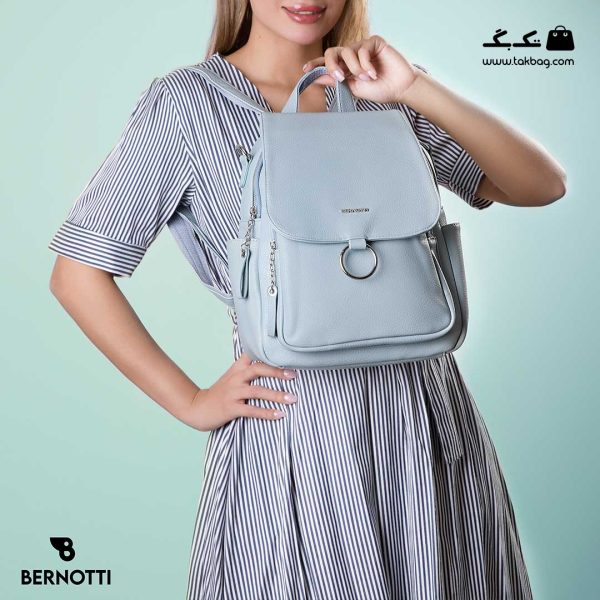 کوله پشتی زنانه کد TB-6250 برند برنوتی رنگ آبی با مدل ( Bernotti tb-6250 )