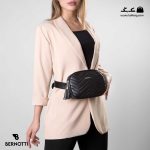 کیف رودوشی کمری زنانه کد TB-6260 برند برنوتی رنگ مشکی با مدل ( Bernotti tb-6260 )