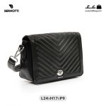 کیف رودوشی زنانه کد TB-6275 برند برنوتی رنگ مشکی از جلو ( Bernotti tb-6275 )